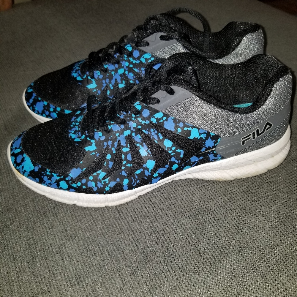 Fila Women's Sneakers Blue Black Size 6.5